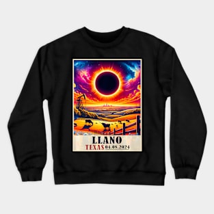 Llano Texas Total Solar Eclipse 2024 Totatily Crewneck Sweatshirt